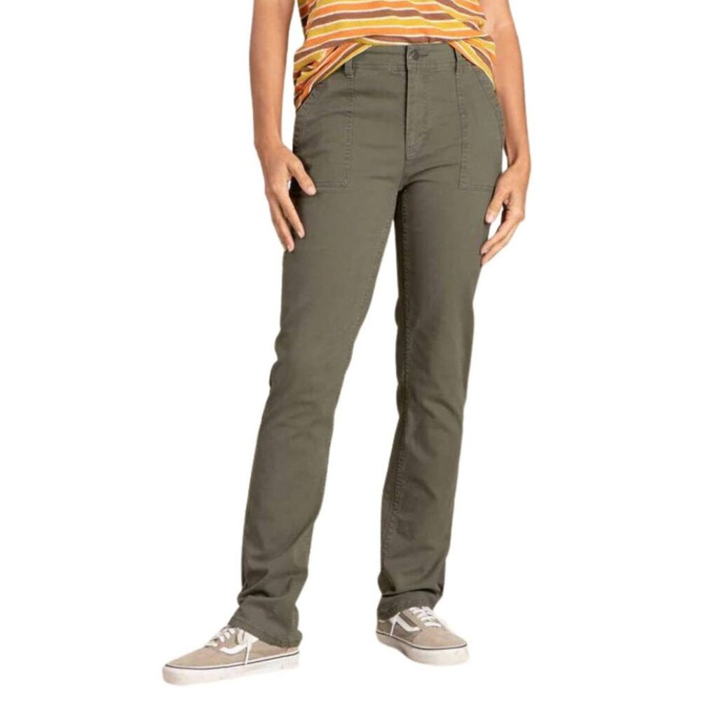 Toad & Co Women's Earthworks Pants 12 Beetle Green (Worn Once)